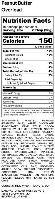 Peanut Butter Overload - Must Be Nuts