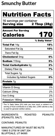 Smunchy Butter - Must Be Nuts