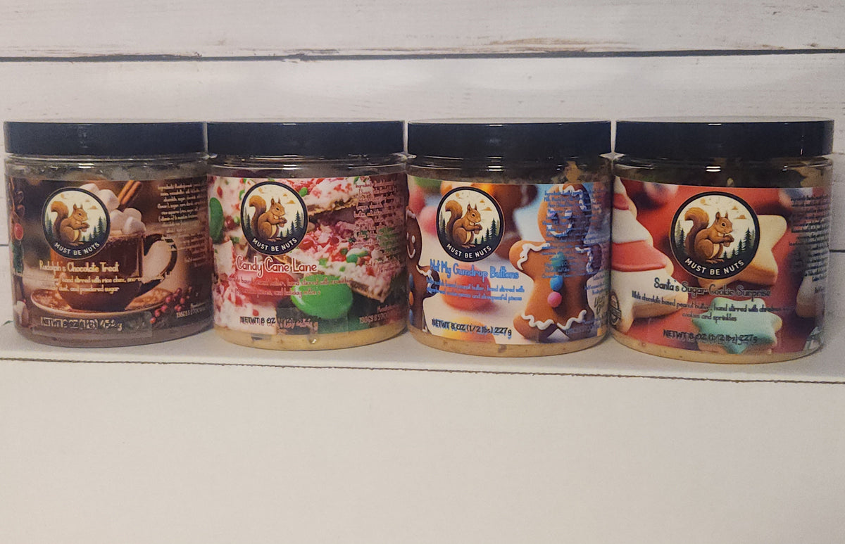 Holiday Peanut Butter Flight – 4 Festive Flavors