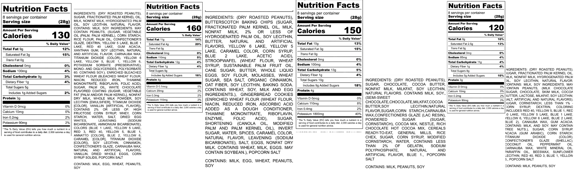Holiday Peanut Butter Flight – 4 Festive Flavors
